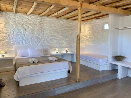 Posteľ alebo postele v izbe v ubytovaní My Oasis Studios Mykonos