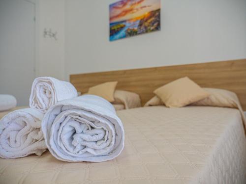 biRose B&B Affittacamereにあるベッド