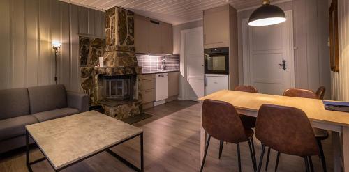 Kuchyň nebo kuchyňský kout v ubytování Beitostølen Resort Hytter