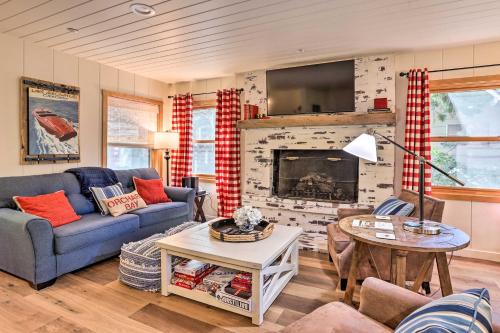 Lake Arrowhead Cabin with Deck about Steps to Lake!