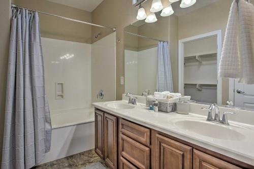 A bathroom at Spacious Surprise Home with Outdoor Pool and Patio!