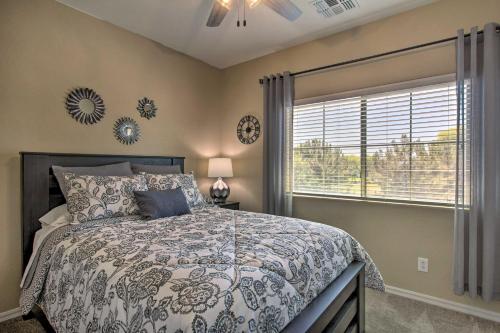 A bed or beds in a room at Spacious Surprise Home with Outdoor Pool and Patio!