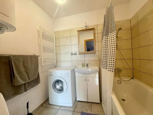 Et badeværelse på Park apartment