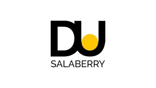 a logo for a bakery with the letter d and a yellow circle at DU SALABERRY in Durazno