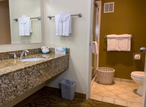 Bathroom sa Governors Inn Hotel Sacramento