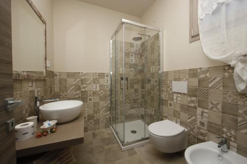 Koupelna v ubytování Podere Grandolfi B&B