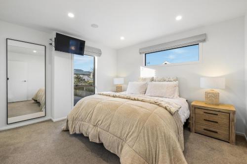Cama o camas de una habitación en City Escape - Christchurch Central Apartment