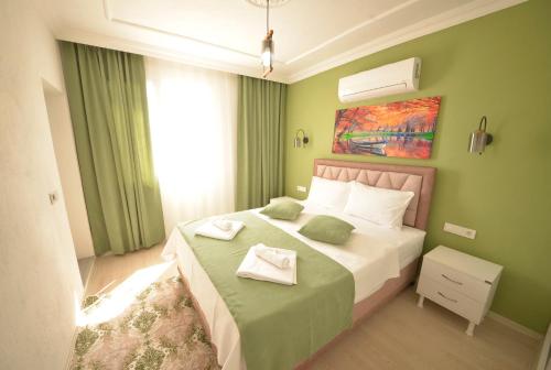 Postel nebo postele na pokoji v ubytování Villa daylıght