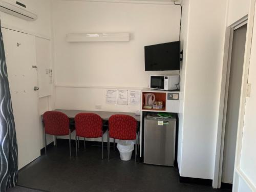 Kuchyň nebo kuchyňský kout v ubytování Arkana Motel