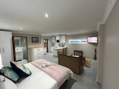 Dapur atau dapur kecil di Luneburgh Cottages