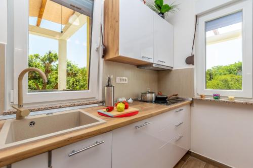 Kuchyň nebo kuchyňský kout v ubytování Holiday house Villa Jozi