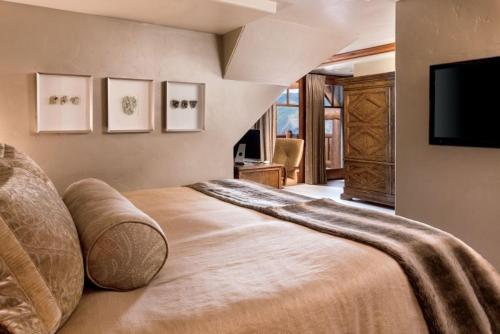 Ένα ή περισσότερα κρεβάτια σε δωμάτιο στο Bachelor Gulch Ritz-Carlton 2 Bedroom Mountain Residence With Ski In, Ski Out Access, Hot Tub, And Full Service Spa