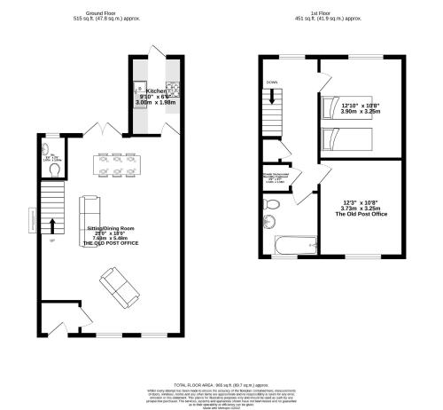 a floor plan of a proposed house at The Annex - central Helmsley with parking in Helmsley