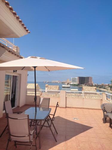 2 bedrooms appartement at San Javier 50 m away from the beach with sea view shared pool and furnishe