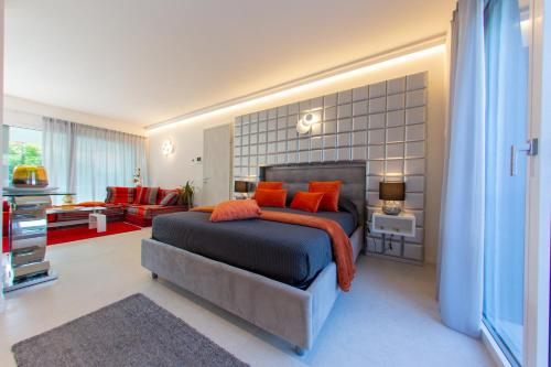 Posteľ alebo postele v izbe v ubytovaní Magic Luxury Apartments