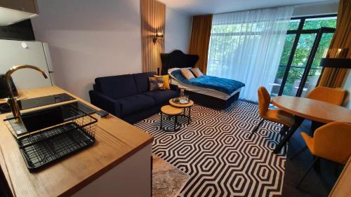 O zonă de relaxare la Gold Horizon Apartament Solny Resort
