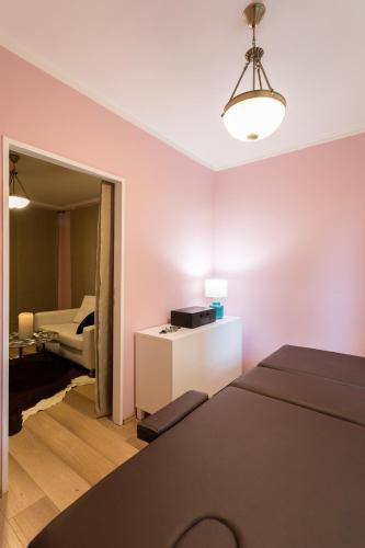 Ένα ή περισσότερα κρεβάτια σε δωμάτιο στο Apartmány Mind Adventure