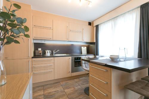 Una cocina o zona de cocina en Spirit Apartments - Studio 1 und 2 - Küche - Parkplatz