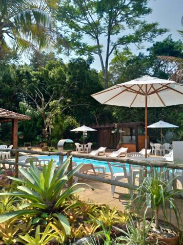 Kolam renang di atau dekat dengan Sarandy Hotel Eco Parque