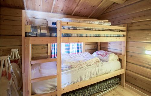 Tempat tidur susun dalam kamar di Lovely Home In Rendalen With Kitchenette