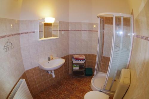Kúpeľňa v ubytovaní Joker Villa Apartmanhaus