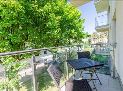 En balkon eller terrasse på Apartament Pogodny