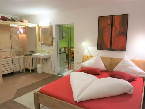 Postel nebo postele na pokoji v ubytování Ferienwohnung Simonhof
