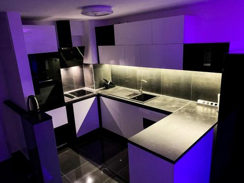 Kuchyňa alebo kuchynka v ubytovaní Apartment Vuky