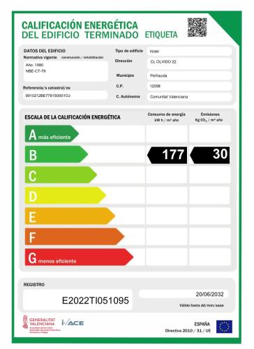 a screenshot of a cell phone screen with a diagram at Hostal Boutique Olvido 22 Adults Only in Peñíscola