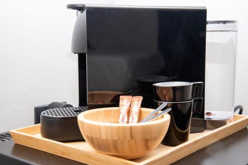 Kuchyň nebo kuchyňský kout v ubytování Urban Cosy Minimal Nest
