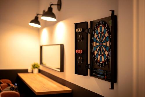 a room with a dart board on the wall at NEW! ReLux - ZF Hvar in Hvar