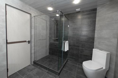 Koupelna v ubytování Kirovakan Hotel