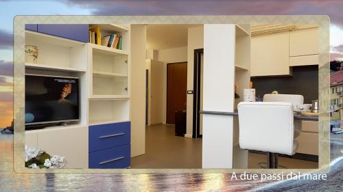 Kuchyň nebo kuchyňský kout v ubytování A due passi dal mare