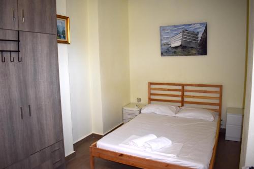 Postel nebo postele na pokoji v ubytování Villa Elia in Nea Kallikrateia