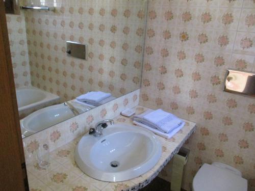 Kúpeľňa v ubytovaní Gästehaus Leo