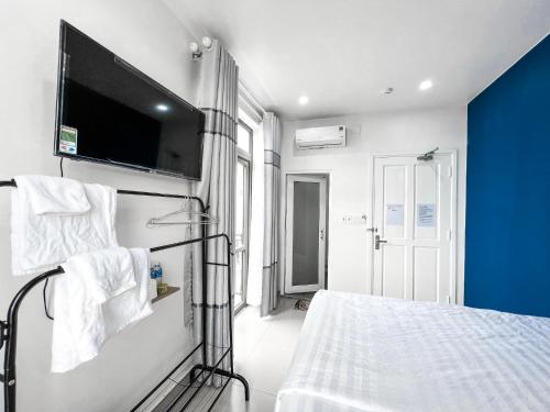 Кровать или кровати в номере New Hotel