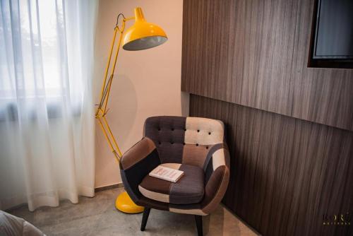 Χώρος καθιστικού στο Korè Hotel
