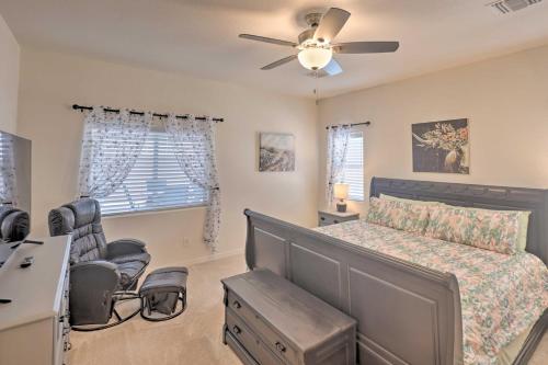 A seating area at Sunny Bullhead City Home with Patio and Mnt View!