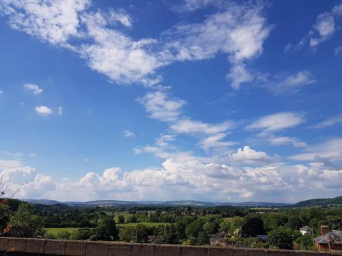 a view of a blue sky with clouds at Beautiful 1 Bed Apartment in the Heart of Ludlow in Ludlow