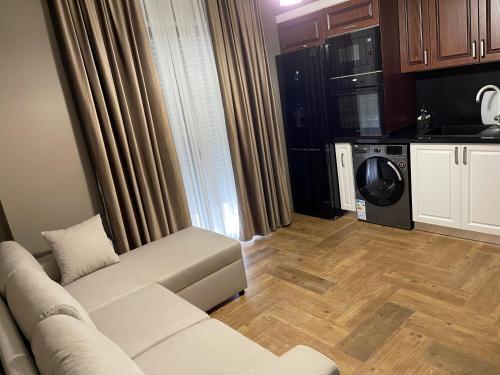 Η κουζίνα ή μικρή κουζίνα στο Himara Luxury Apartments