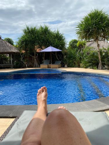 Bazén v ubytování Sunset Villa Lembongan nebo v jeho okolí