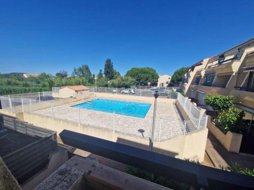 Studio cabine avec piscine et parking à Marseillan - FR-1-326-607