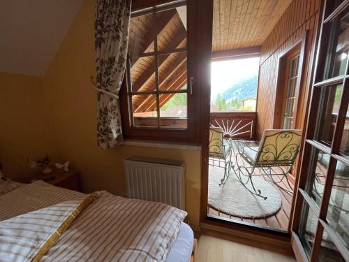 Postel nebo postele na pokoji v ubytování Haus Seebach