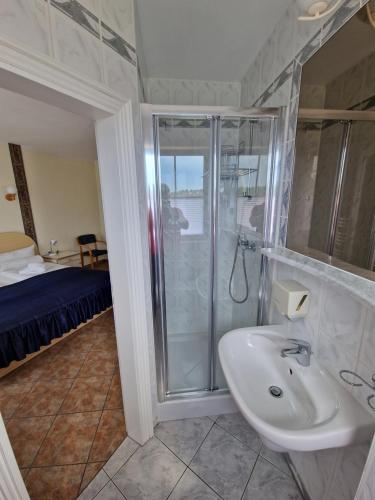 Koupelna v ubytování Apartamenty Hexagon nr 24