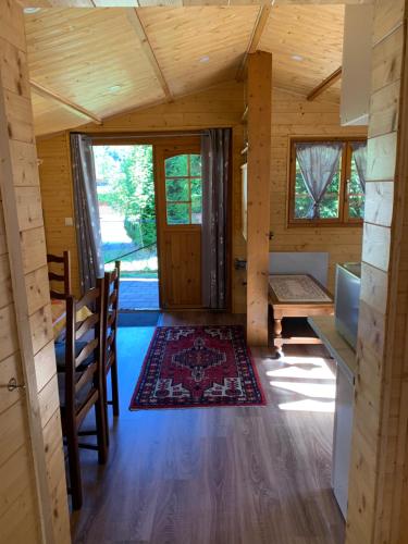 Postel nebo postele na pokoji v ubytování Chalet rustique, 3pièces, jusqu'à 6 personnes