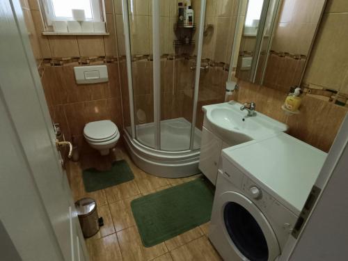 Koupelna v ubytování Family apartment Kreso Vodice