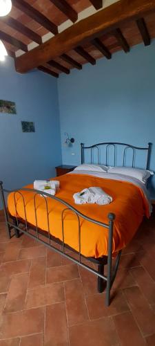 Cama o camas de una habitación en Agriturismo Le Sorgenti