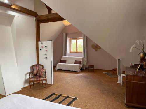 Postel nebo postele na pokoji v ubytování Alsacebnb - Gîte 12 personnes dans le vignoble - Piscine privée & Spa
