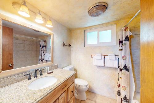 Een badkamer bij Misty Pines
