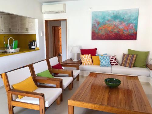 Χώρος καθιστικού στο Es Queixal - Can Canet con piscina exterior climatizada